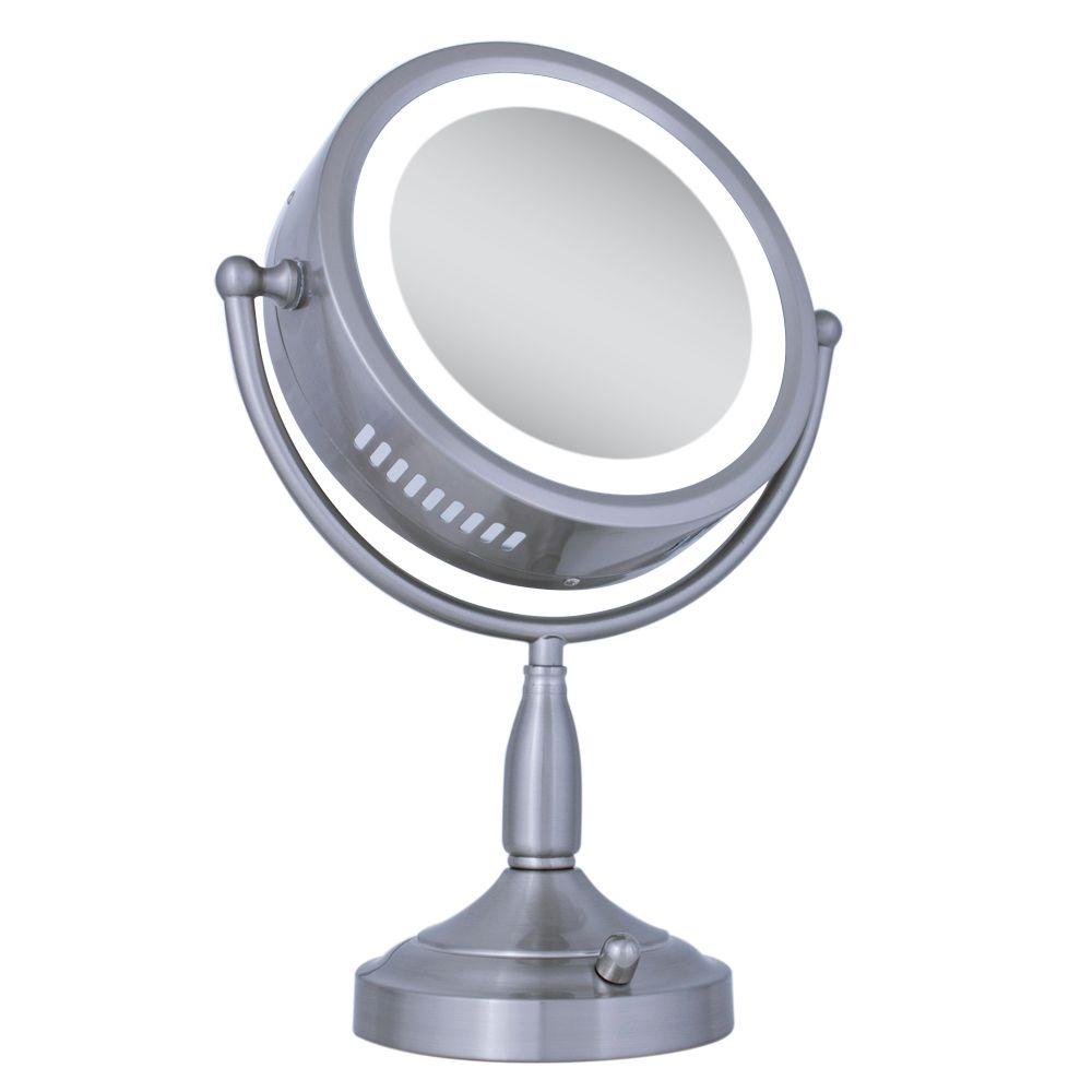 stand alone vanity mirror with lights
