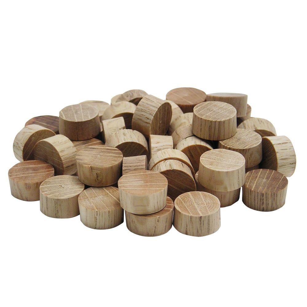 General Tools 1 2 In Flat Head Oak Plugs 313012 The Home Depot Flat Head Oak Plugs
