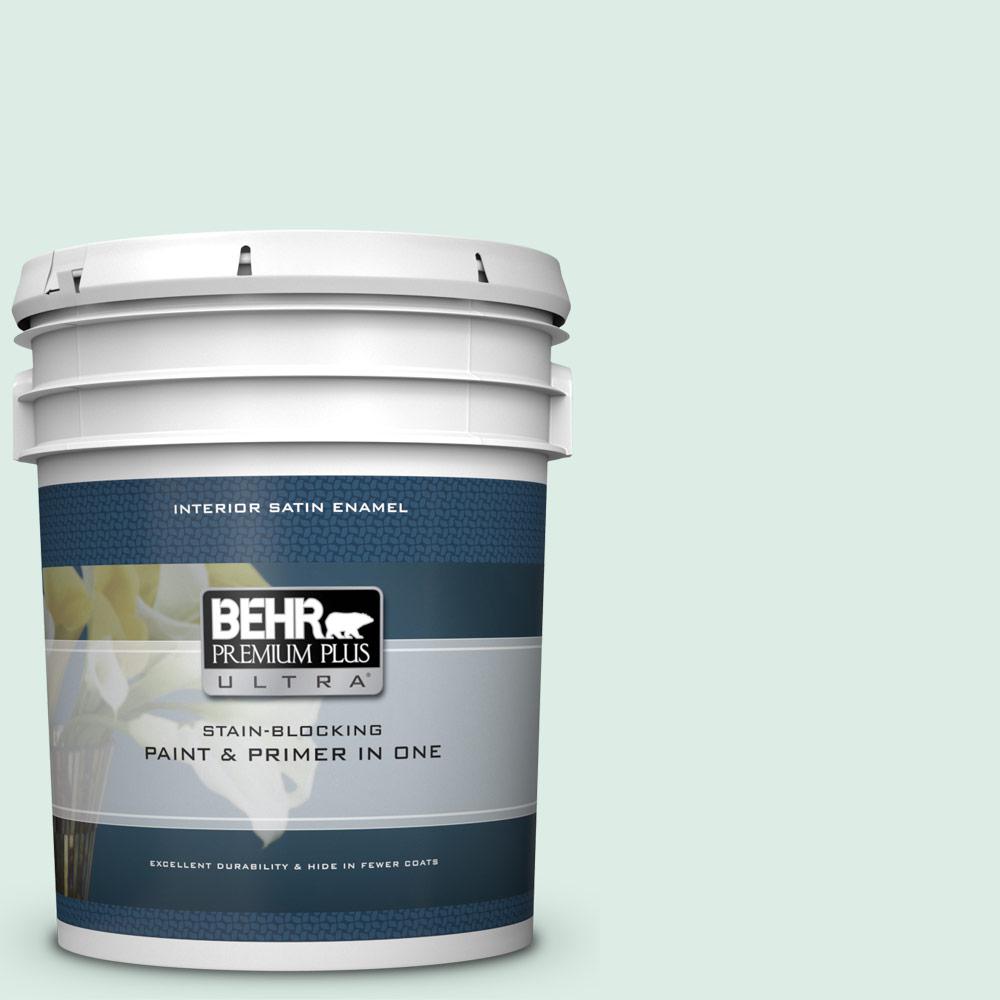 BEHR Premium Plus Ultra 5 gal. M4201 Sparkling Brook Satin Enamel