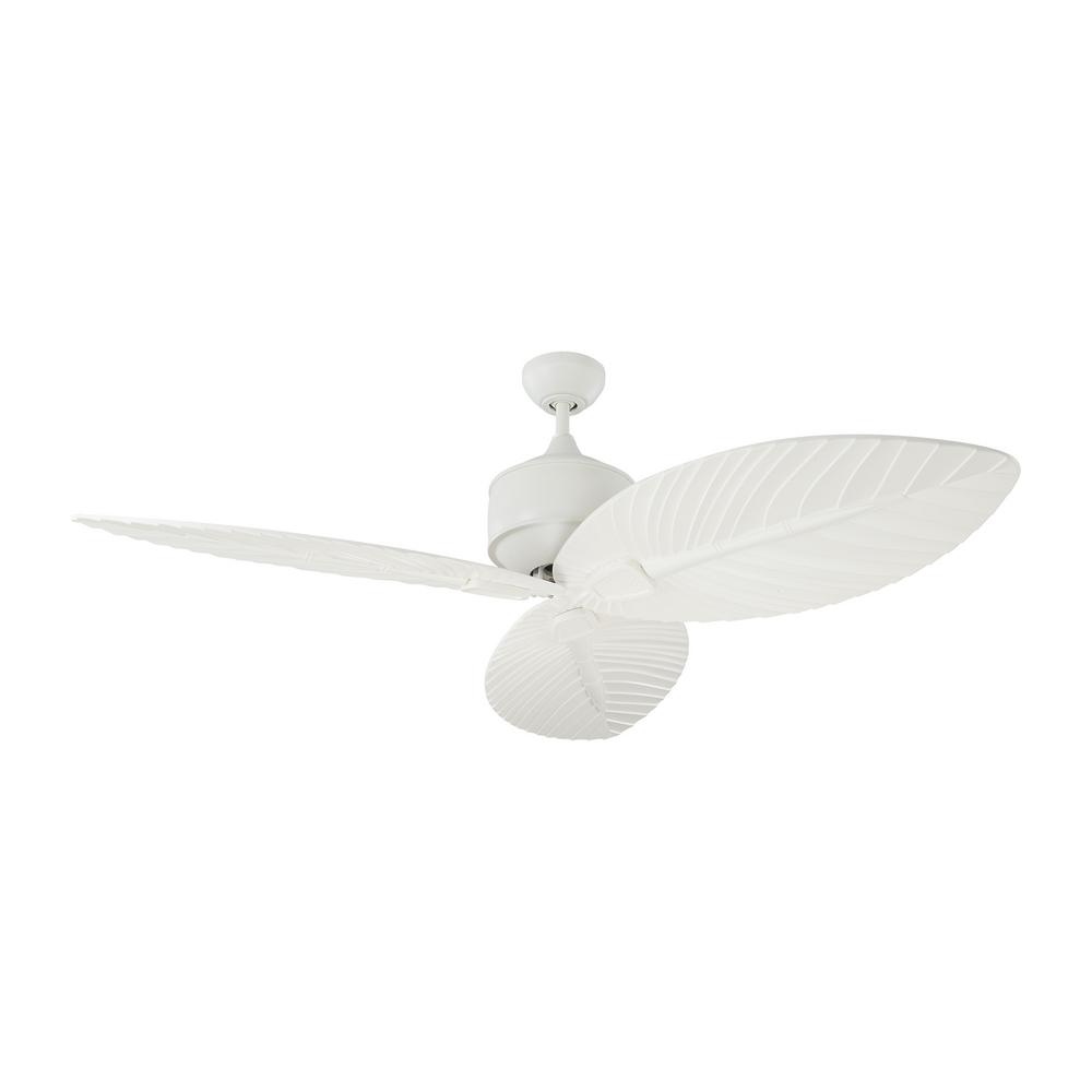 Monte Carlo Delray 56 In Indoor Outdoor Matte White Ceiling Fan