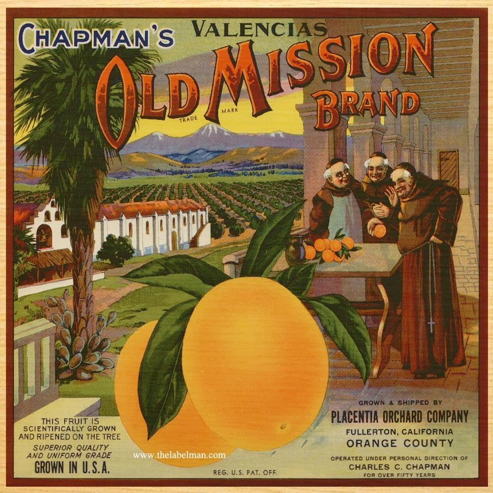 CA Moon Brand Citrus Crate Posters, Wood /& Metal Signs Vintage Label