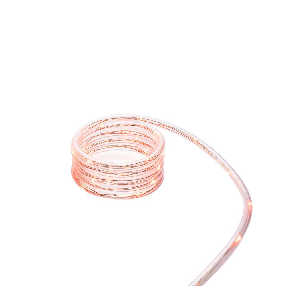 Meilo 16 Ft Integrated Led Orange Mini Rope Light Ml11 Mrl16 Or Integrated Led Orange Mini Rope Light