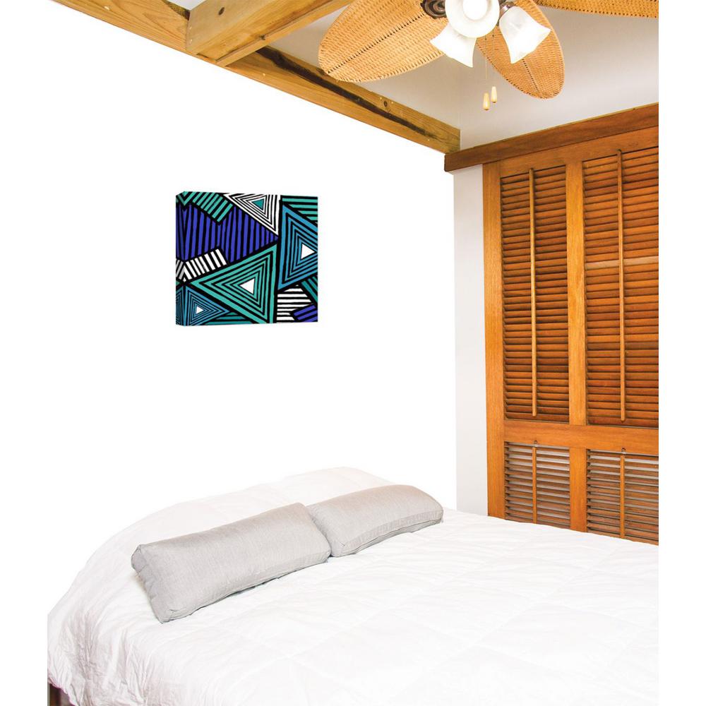 15 In X 3d Triangles Iii By Ptm Images Printed Canvas Wall Art