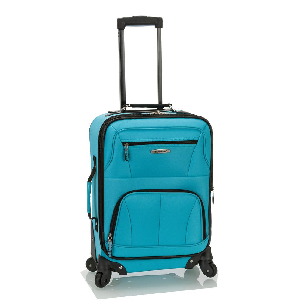 Rockland Pasadena 19 in. Expandable Spinner Carry-On, Turquoise was $110.0 now $38.5 (65.0% off)