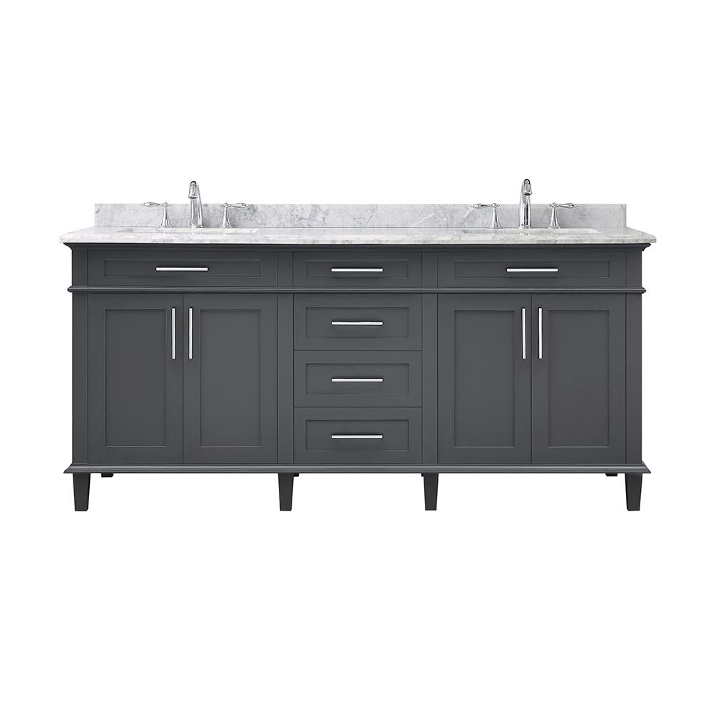Home Decorators Collection Sonoma 72 In, 72 Inch Vanity Top Home Depot