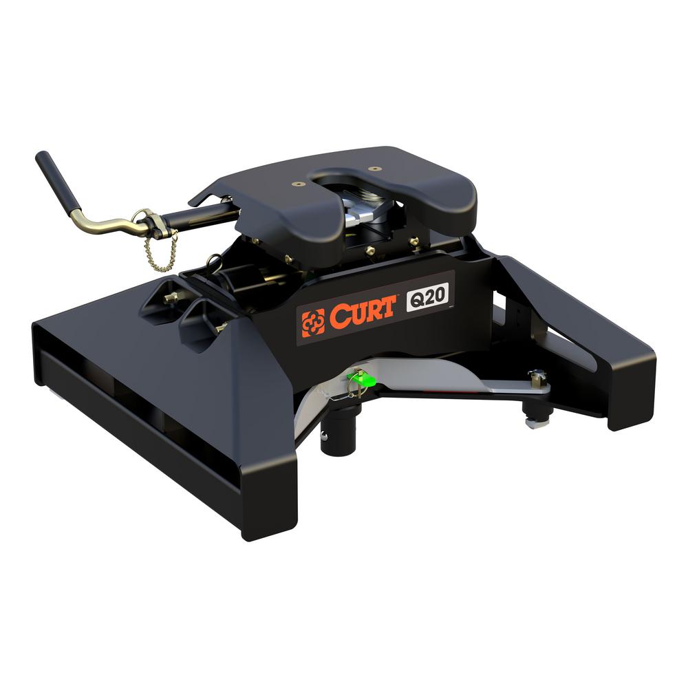 CURT Q20 5th Wheel Hitch with Nissan Titan XD Puck System Legs-16075 5th Wheel Hitch For Nissan Titan Xd