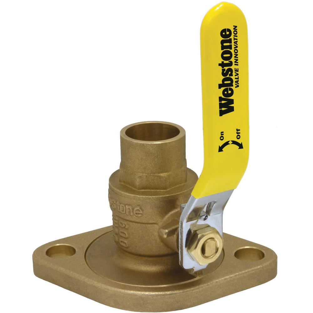 Webstone Isolator 3/4 in. SWT Full Port Brass UniFlanged Ball