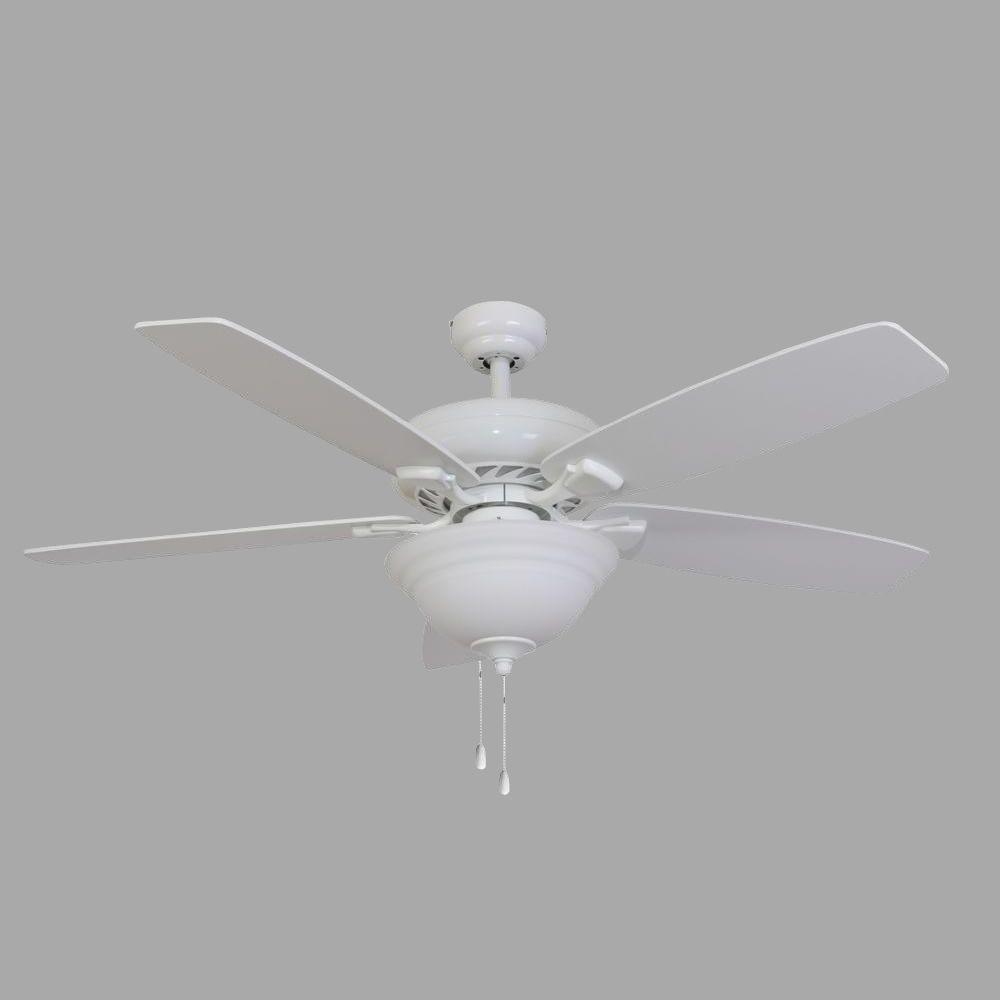 Sahara Fans Ardmore 52 In White Ceiling Fan 10035 The Home Depot