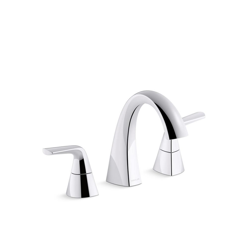 Elmbrook 8 In Widespread 2 Handle Bathroom Faucet In Polished Chrome