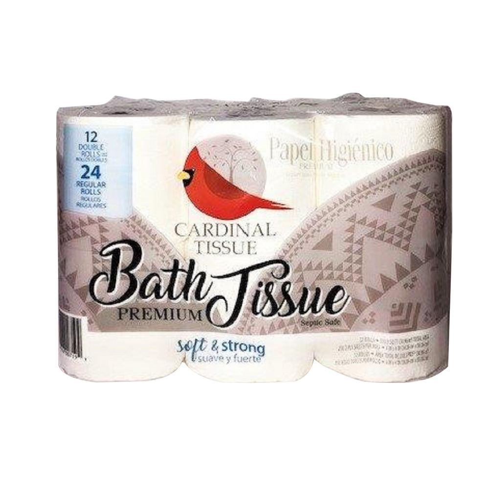 Cardinal Tissue Premium Soft And Strong Bath Tissue 250 Sheets Per