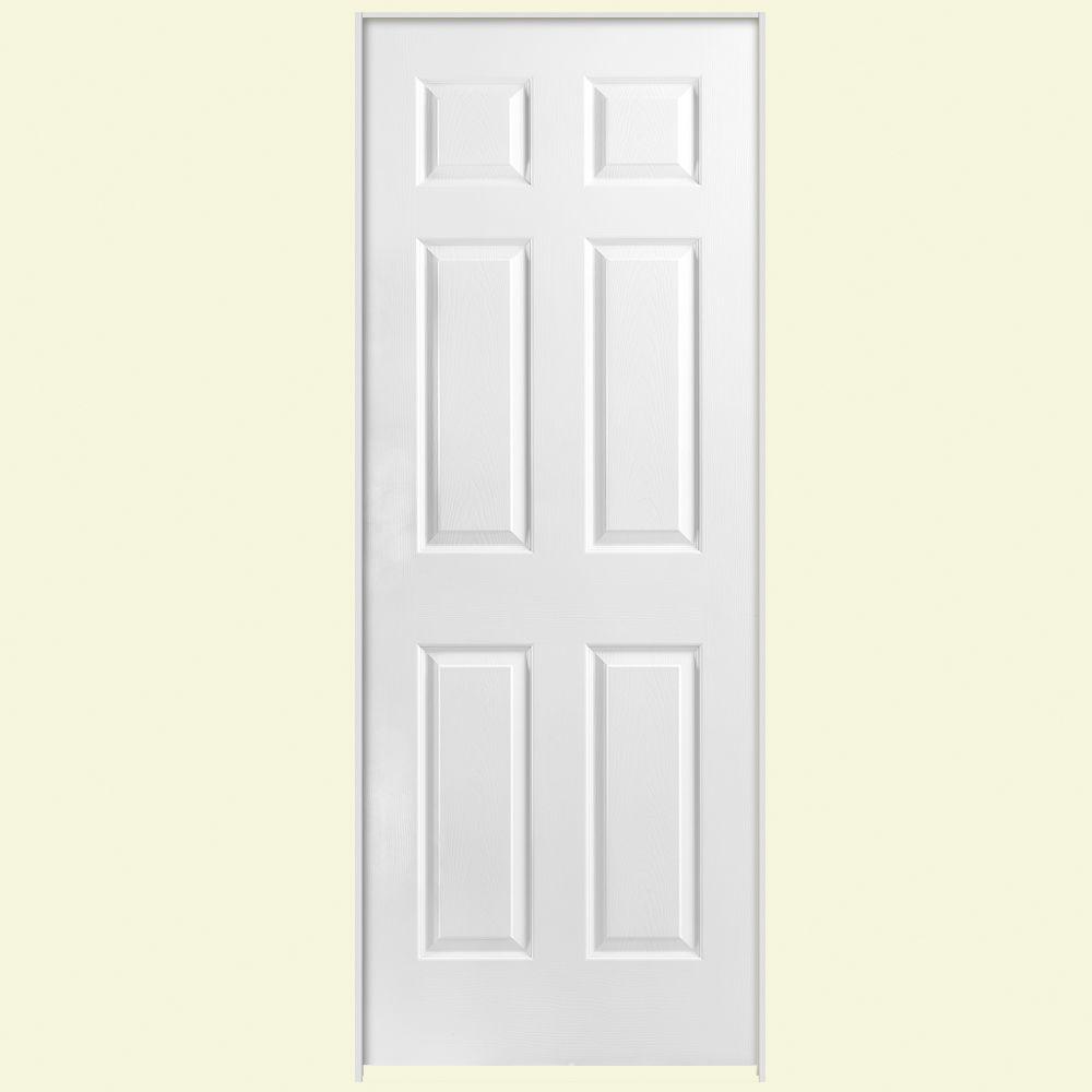 Masonite 36 In X 80 In Solidoor 6 Panel Left Handed Solid Core