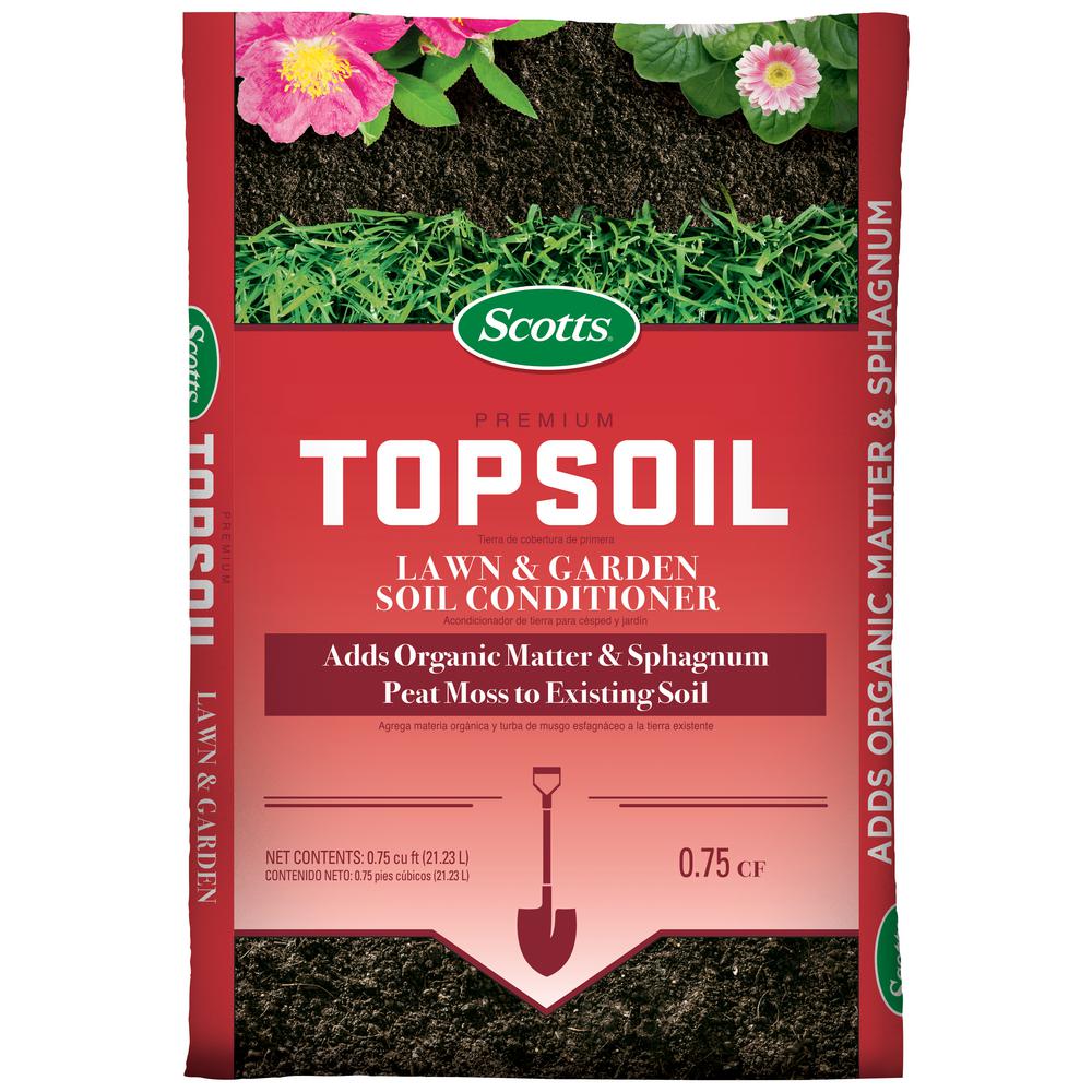 Scotts Premium 0 75 Cu Ft Topsoil 71130756 The Home Depot Topsoil 71130756 The Home Depot