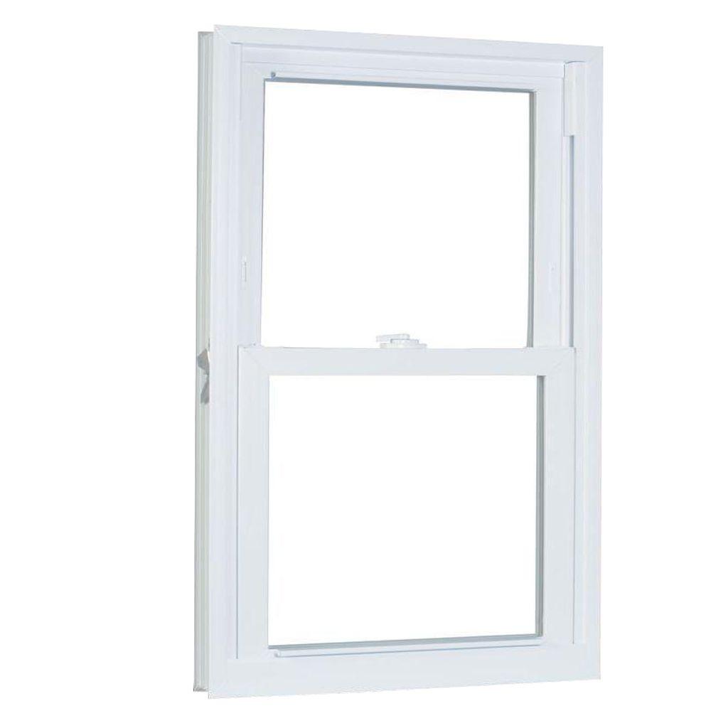 American Craftsman 31 75 In X 41 25 In 70 Series Pro Double Hung White Vinyl Window With Buck Frame 3242786 The Home Depot