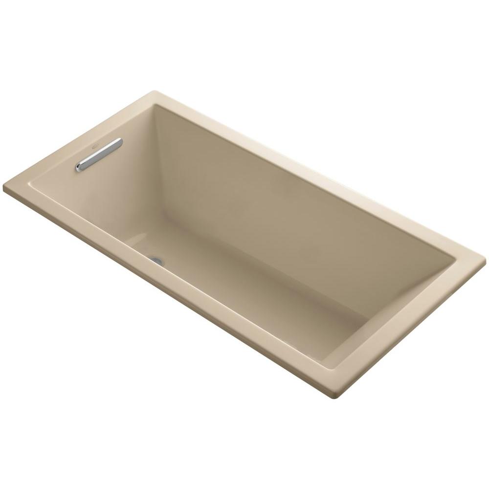 KOHLER Underscore 5 ft. Reversible Drain Soaking Tub in Mexican SandK
