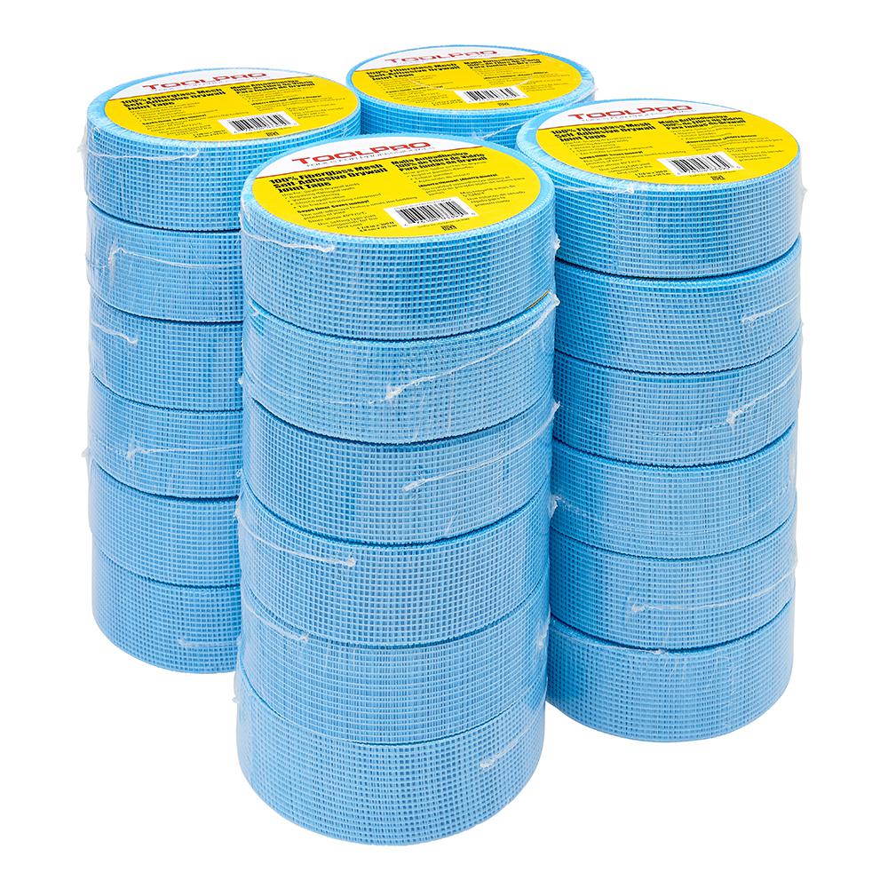 Toolpro 1 7 8 In X 300 Ft Blue Fibergl Self Adhesive Mesh Tape Blue Fibergl Self Adhesive Mesh Tape Tp03395