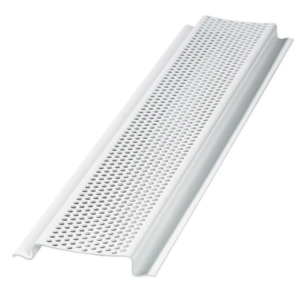 Gibraltar Building Products 16 In X 12 Ft Birch White Aluminum Center Vented Soffit A4vs16 Wh 6834