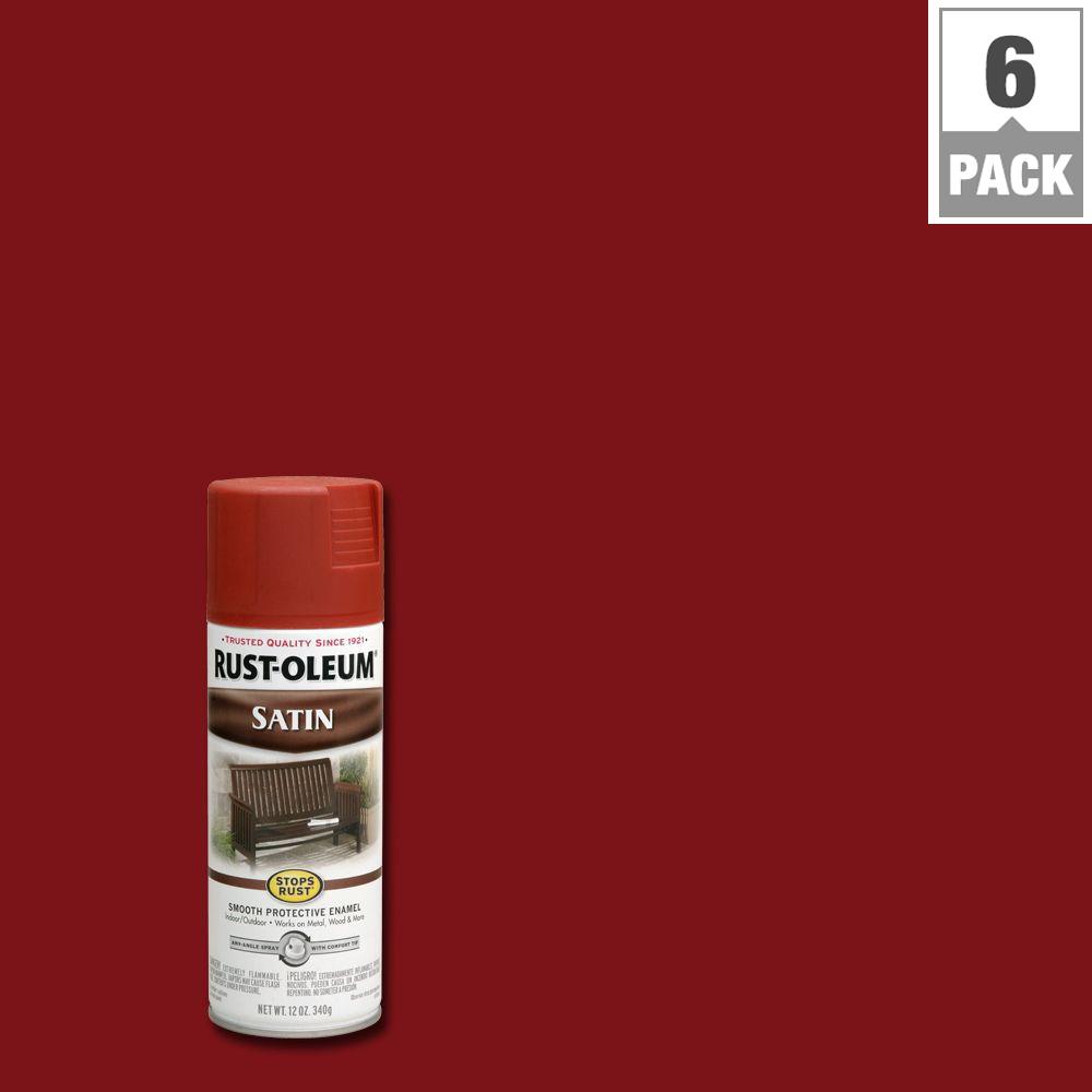 Rust-Oleum Stops Rust 12 Oz. Protective Enamel Coastal Gray Satin Spray ...