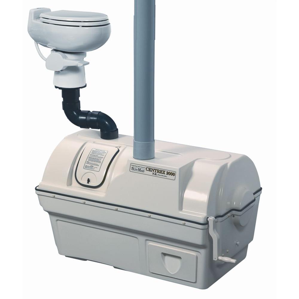 sun mar high capacity electric central composting toilet system