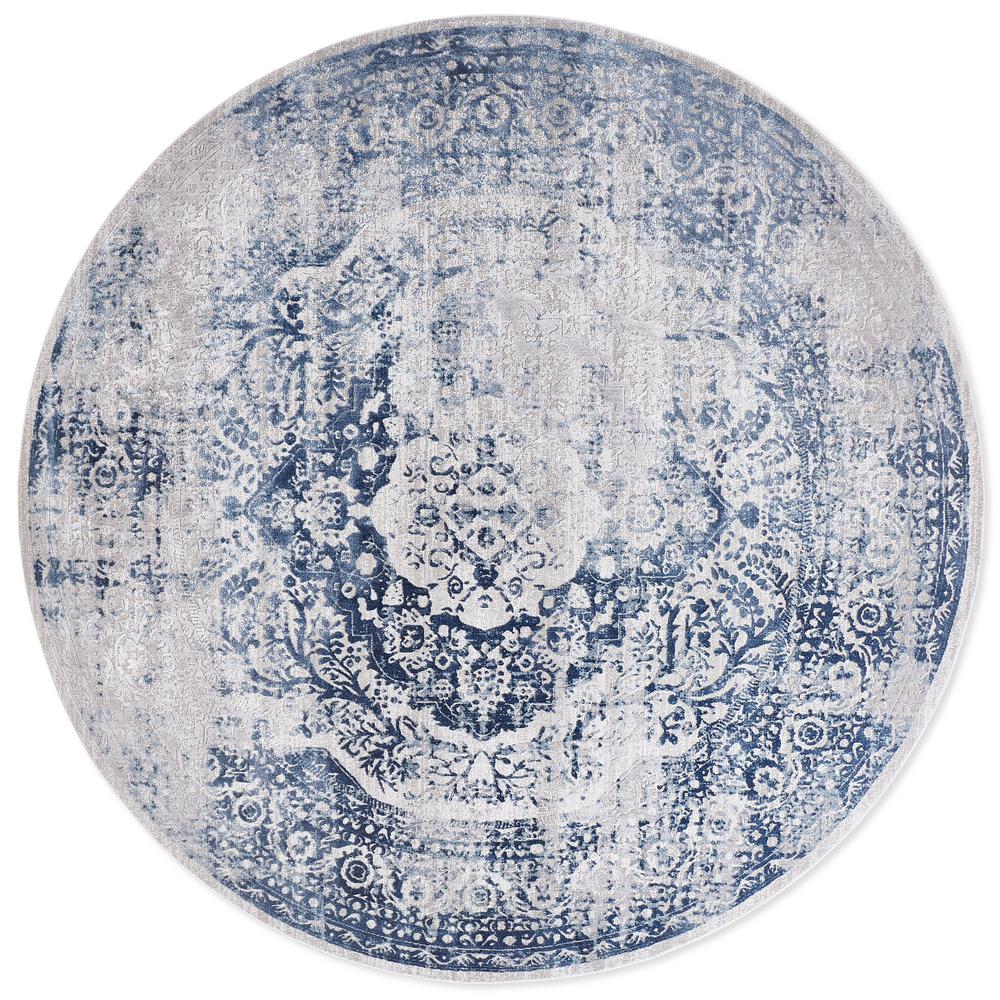 Nicole Miller Kenmare Gray/Blue 5 ft. x 7 ft. Indoor Area Rug26037