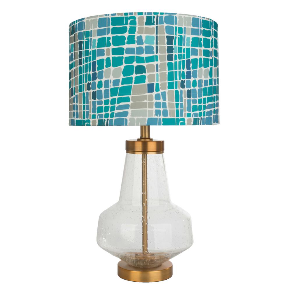 blue mosaic table lamp