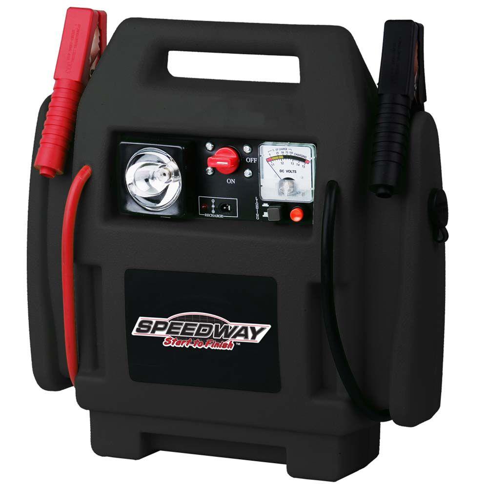 SPEEDWAY Emergency Car Jump Starter and Compressor with ...