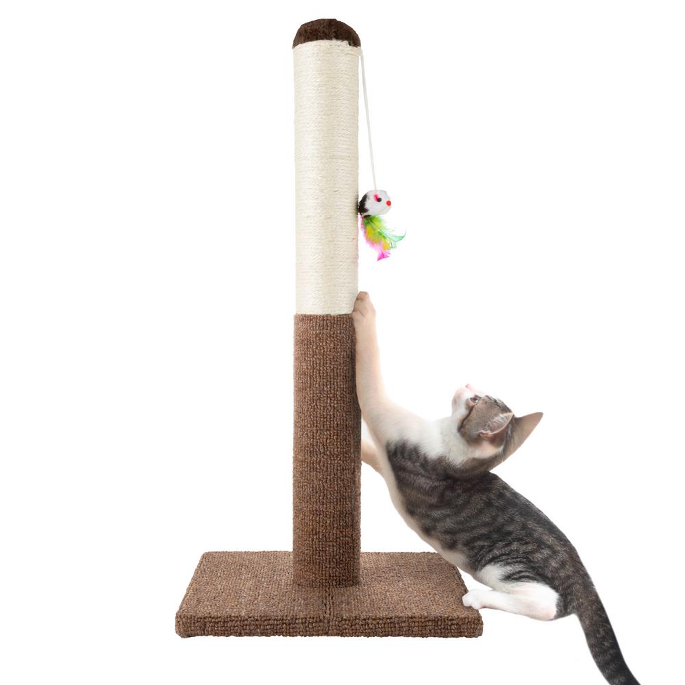 burlap cat scratching post