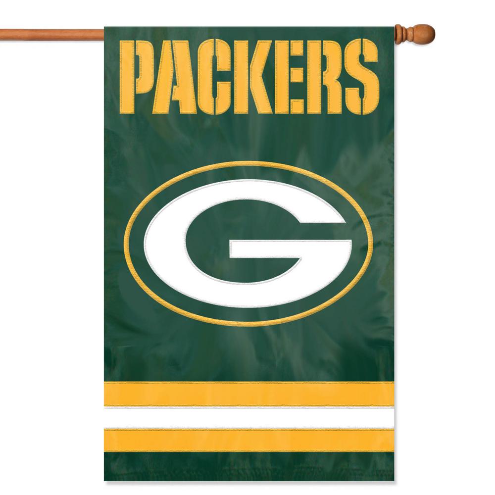 Party Animal Green Bay Packers Applique Banner Flag Afgb The