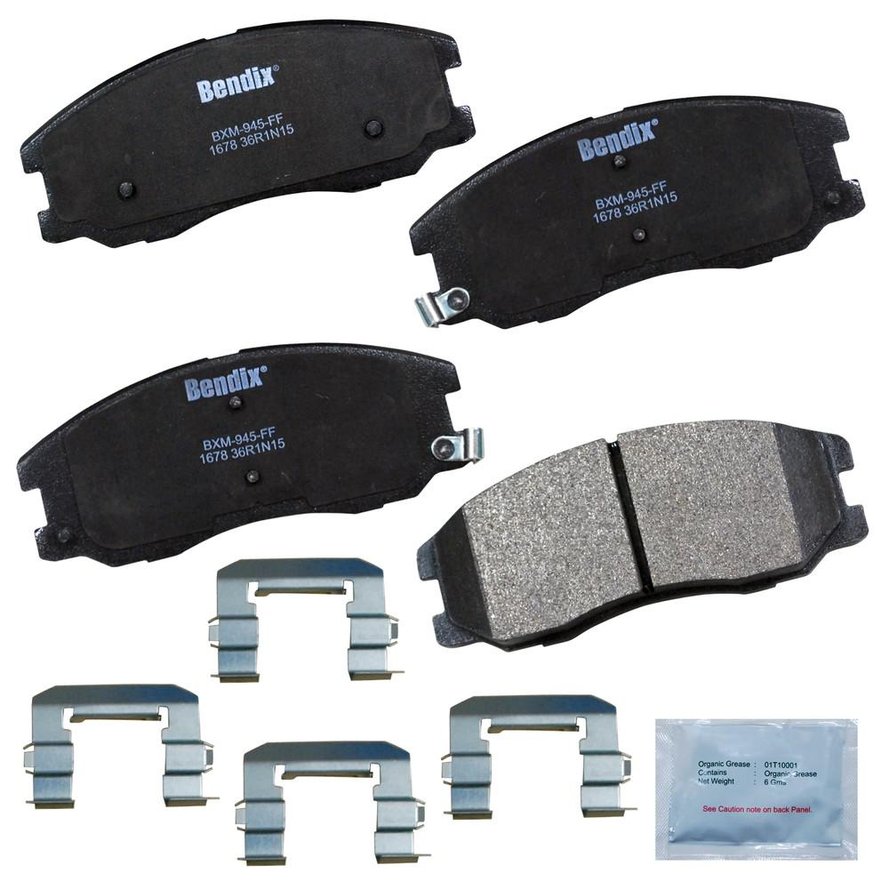 Bendix Bendix Premium Copper Free Semi-Metallic BPR Disc Brake Pad ...