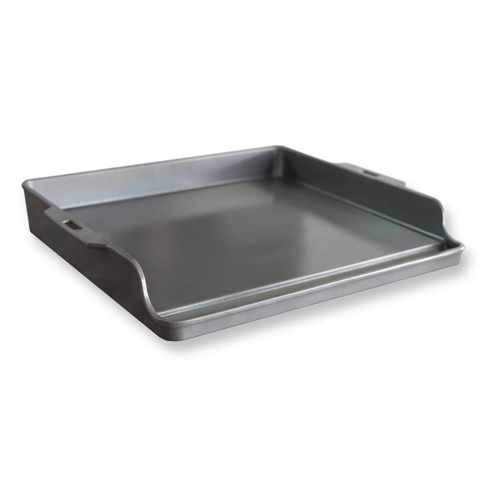 Little Griddle 12 inch Ceramic Nonstick Indoor/Outdoor BBQ Griddle in Charcoal... by Little Griddle
