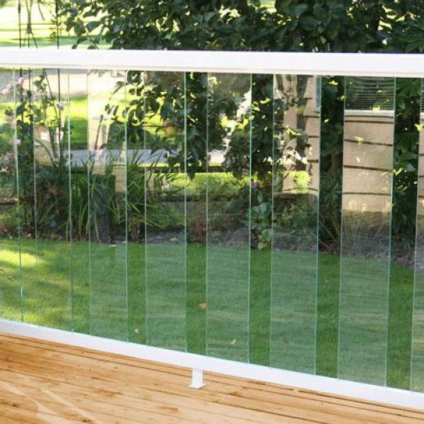 Peak Aluminum Railing 6 In Clear Glass Panel Rail Kit 50710 The Home Depot - Glass Sheet Home Depot Peak Aluminum Railing 6 In Clear Glass Panel Rail Kit 50710 The Home Depot - Glass Sheet Home Depot