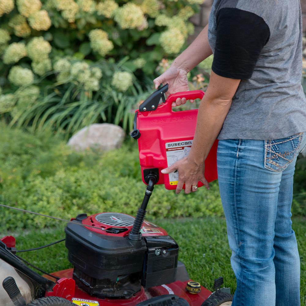 surecan 2 gal gas can sur22g1 the home depot surecan 2 gal gas can sur22g1 the