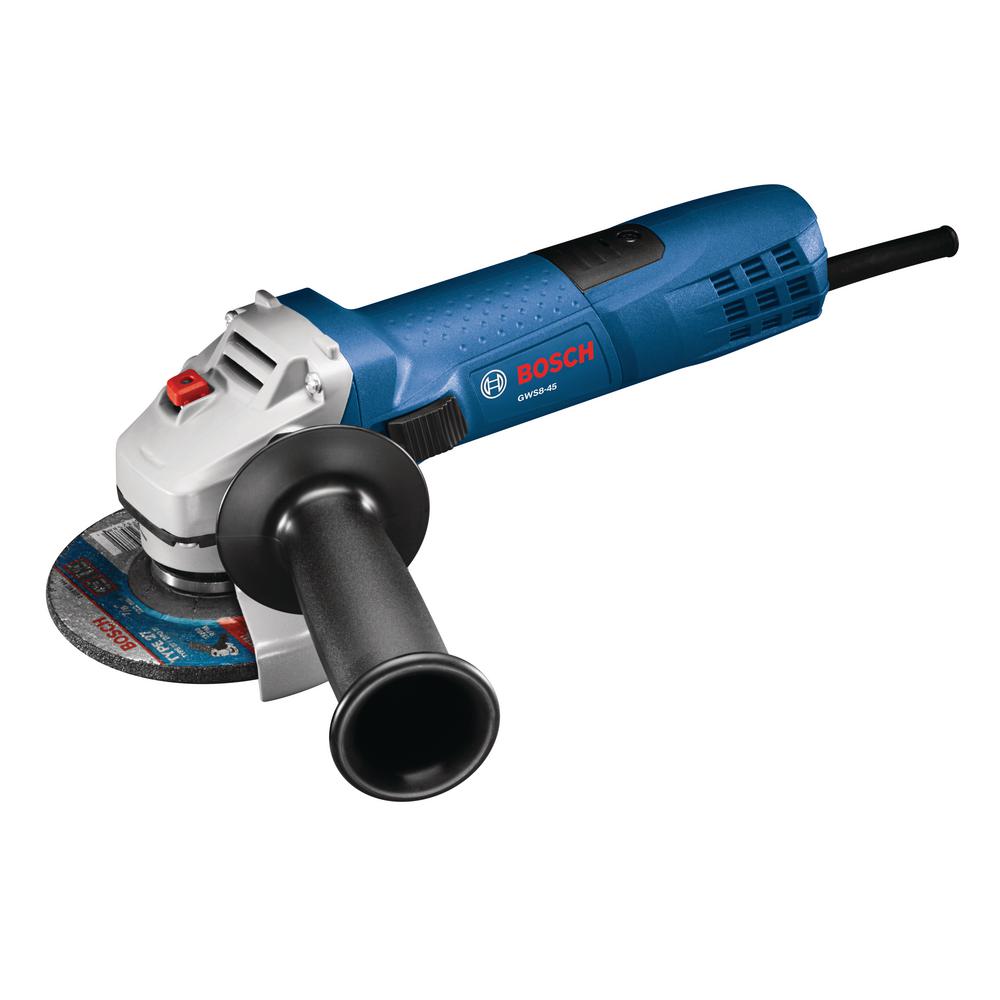 Bosch 7 5 Amp Corded 4 1 2 In Angle Grinder With Lock On Slide
