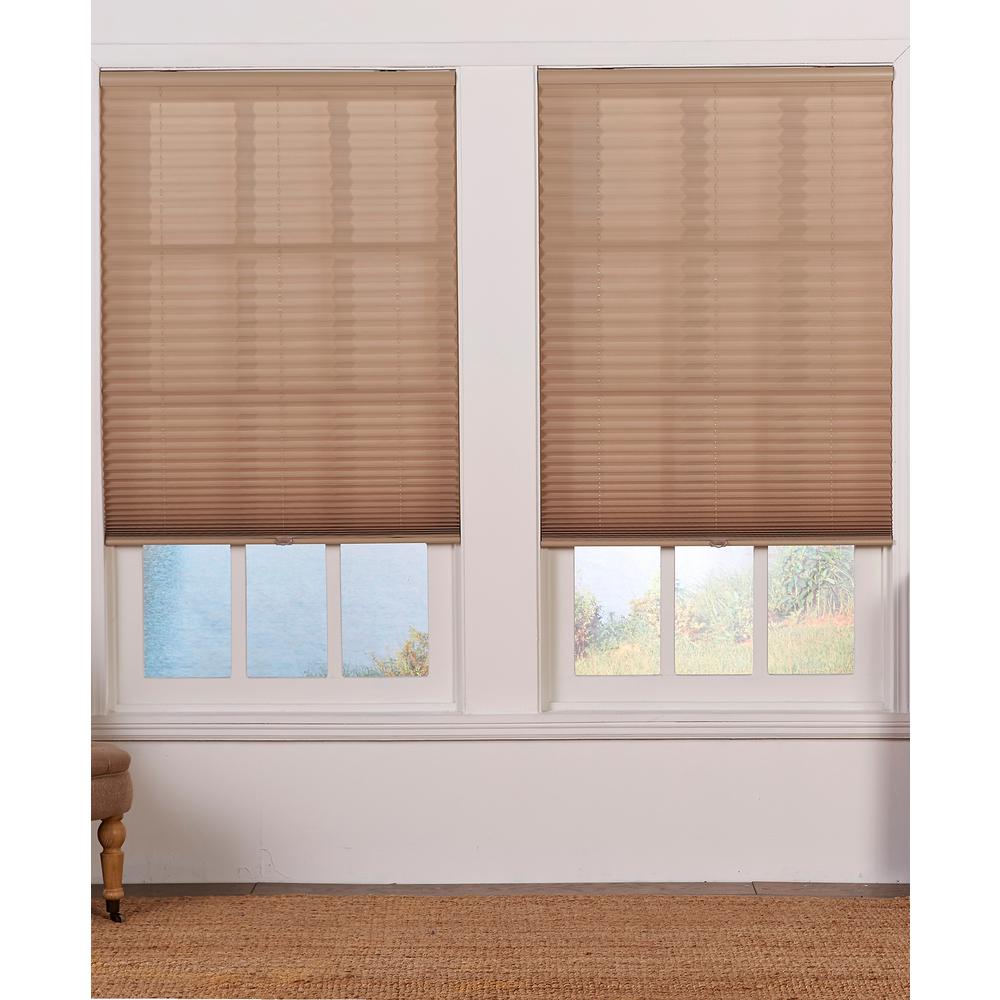 Perfect Lift Window Treatment Camel 1 In Light Filtering Cordless Pleated Shade 29 W X 72 L Perfect Lift Window Treatment Camel 1 In Light Filtering Cordless Pleated Shade 29 W X 72 L