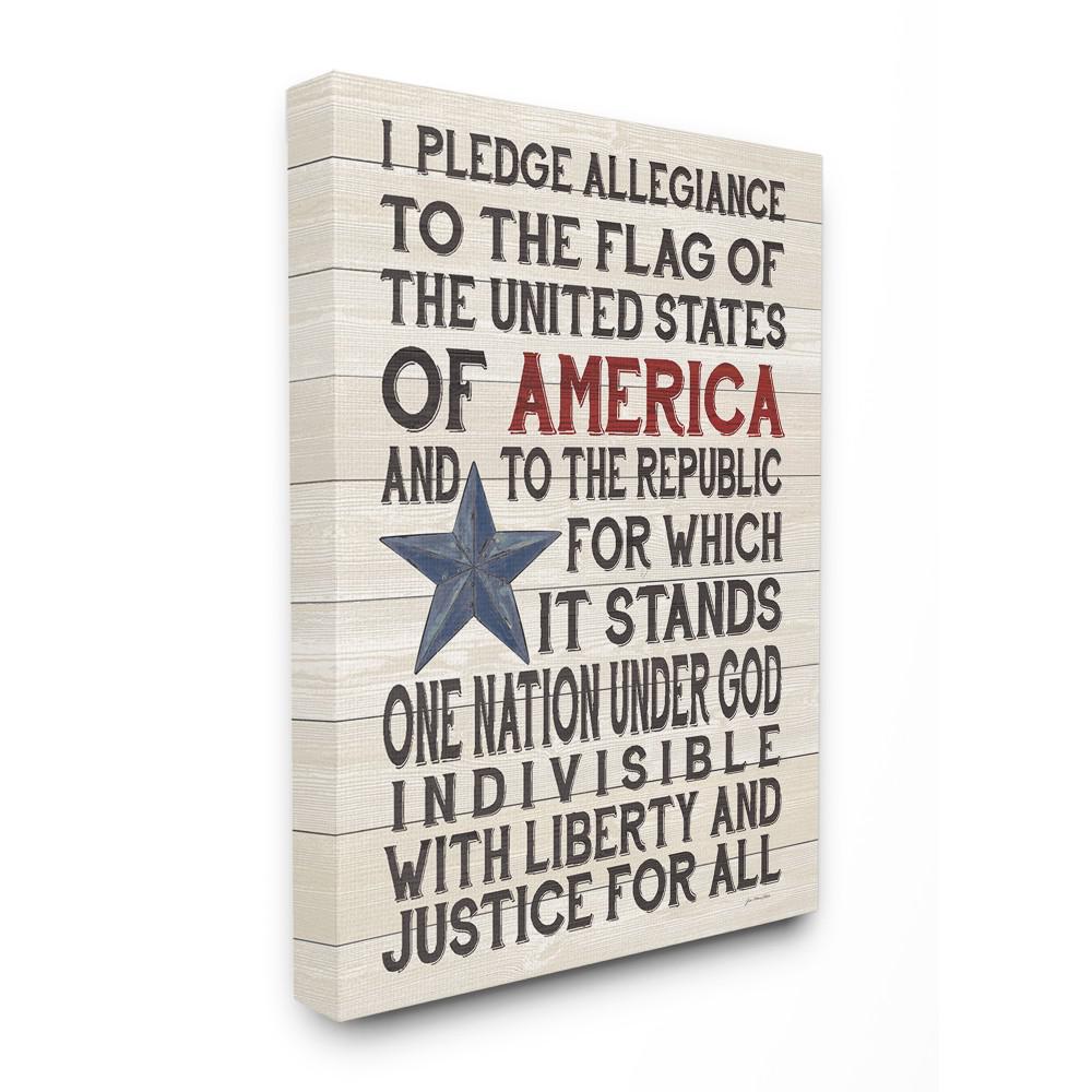 The Stupell Home Decor Collection 30 In X 40 In Pledge Of
