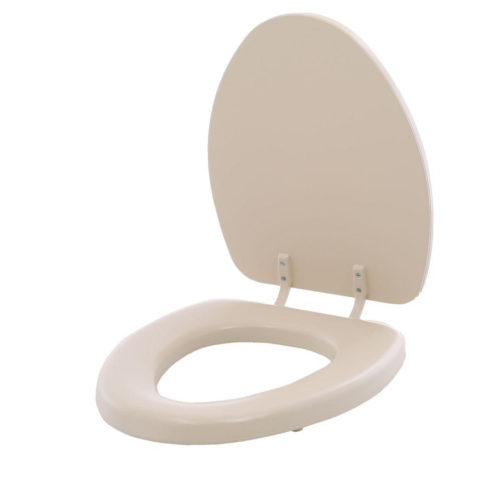 Mayfair Soft Round Closed Front Toilet Seat in Bone13EC 006 The Home