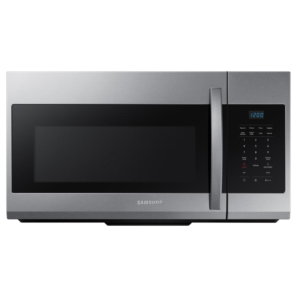 Samsung 30 in. W 1.7 cu. ft. Over the Range Microwave in Fingerprint Resistant Stainless Steel was $289.0 now $198.0 (31.0% off)