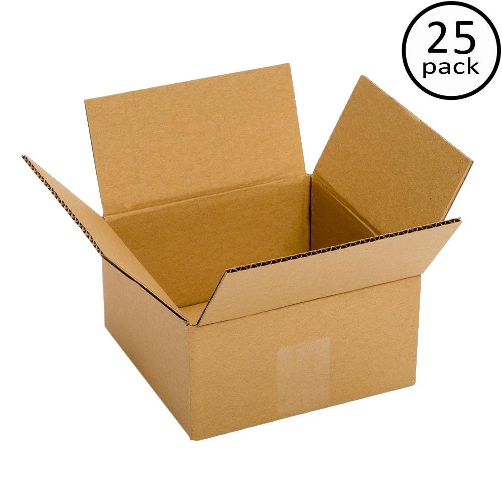 Plain Brown Box 8 in. x 6 in. x 6 in. 25 Moving Box BundlePRA0017B
