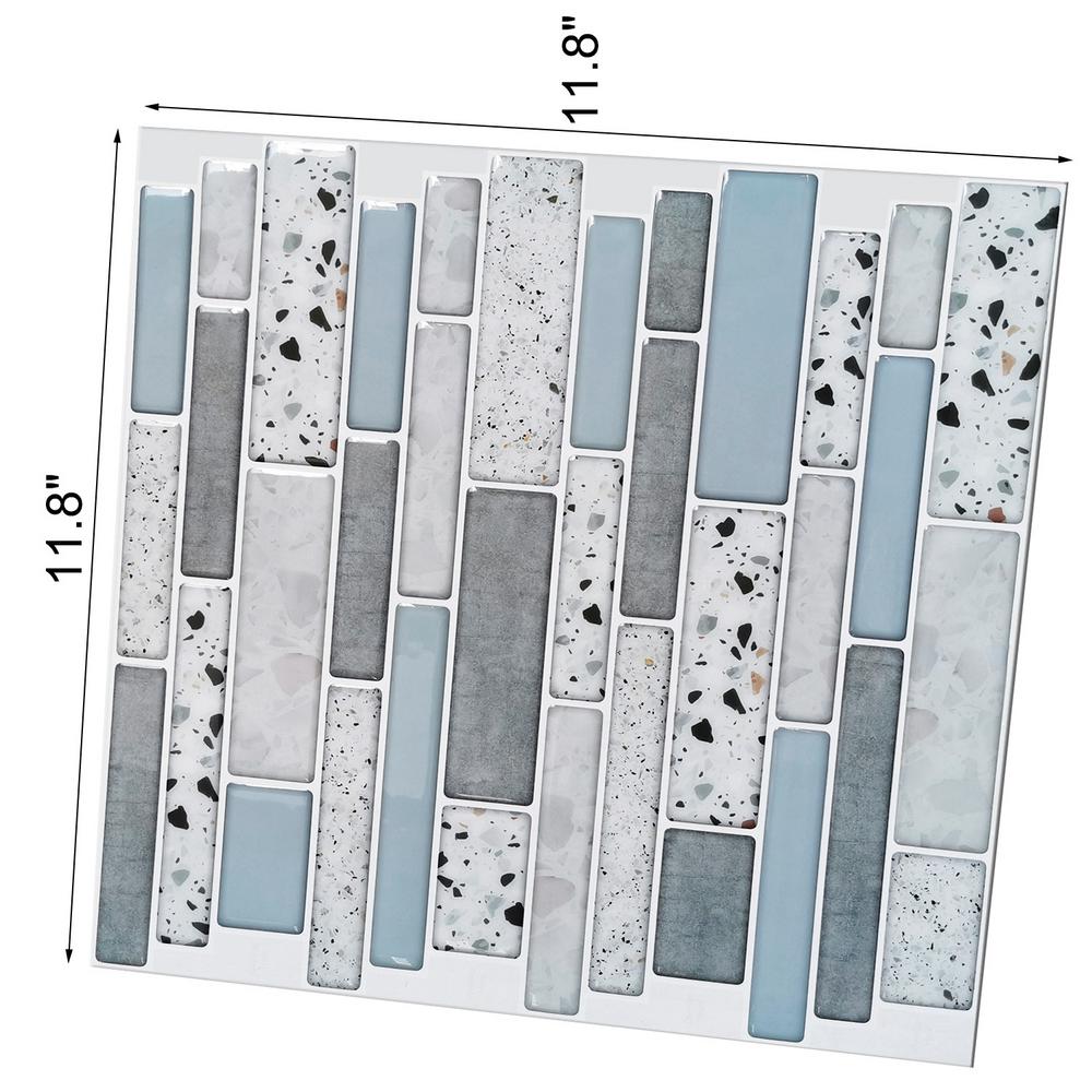 Peel and Stick Self Adhesive Backsplash,Stick On Tile Backsplash for Kitchen /& Bathroom 11.8x 11.8,10 Sheets