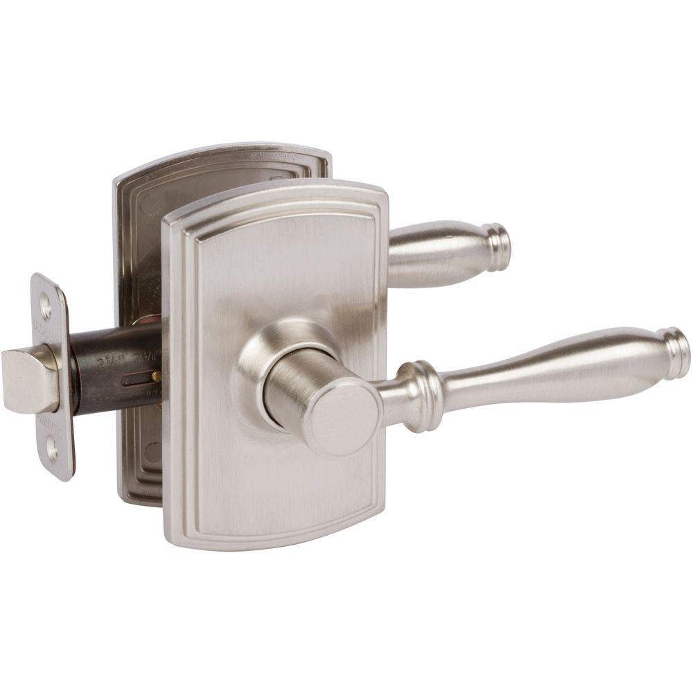 Schlage Addison Collection Accent Satin Nickel Hall and Closet Lever