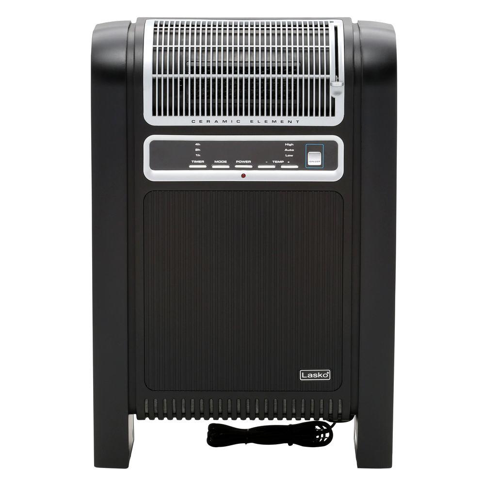 Lasko Cyclonic 1500 Watt Electric Ceramic Space Heater With Remote Control 760000 The Home Depot
