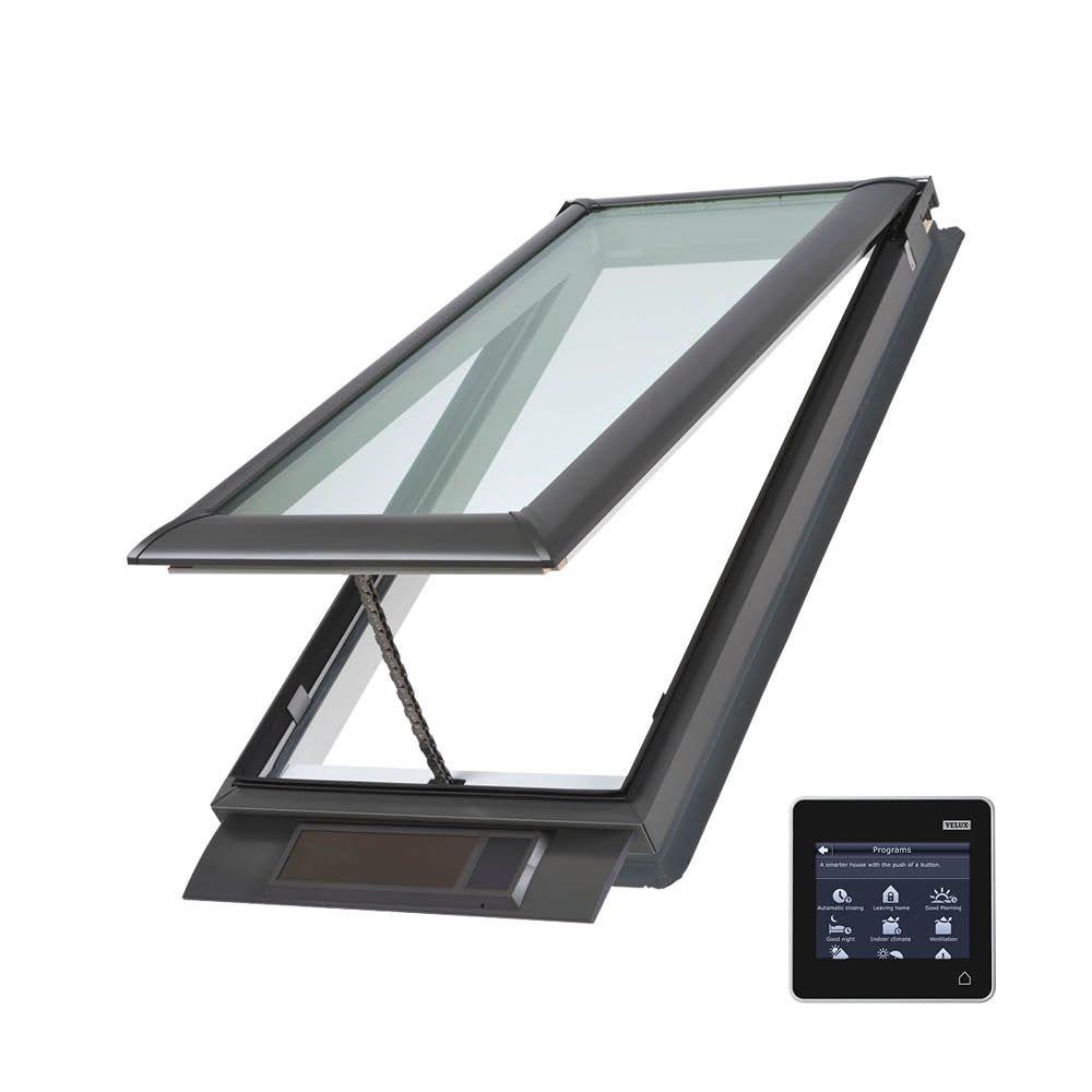 VELUX 22-1/2 in. x 46-1/2 in. Fixed Curb-Mount Skylight with ...