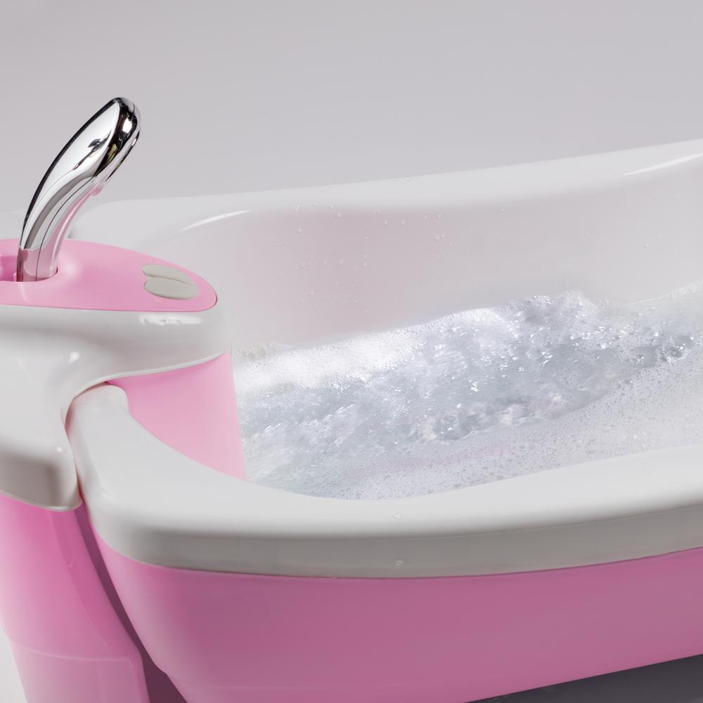 pink baby spa bathtub