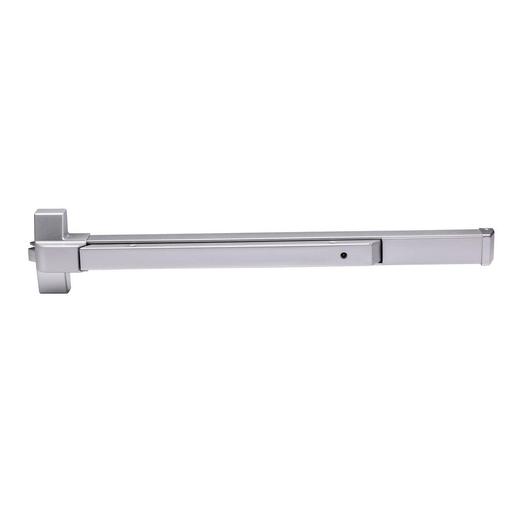 DOOR PUSH BAR WITH HANDLE PANIC EXIT DEVICE SILVER STAINLESS STEEL SAFETY Hot