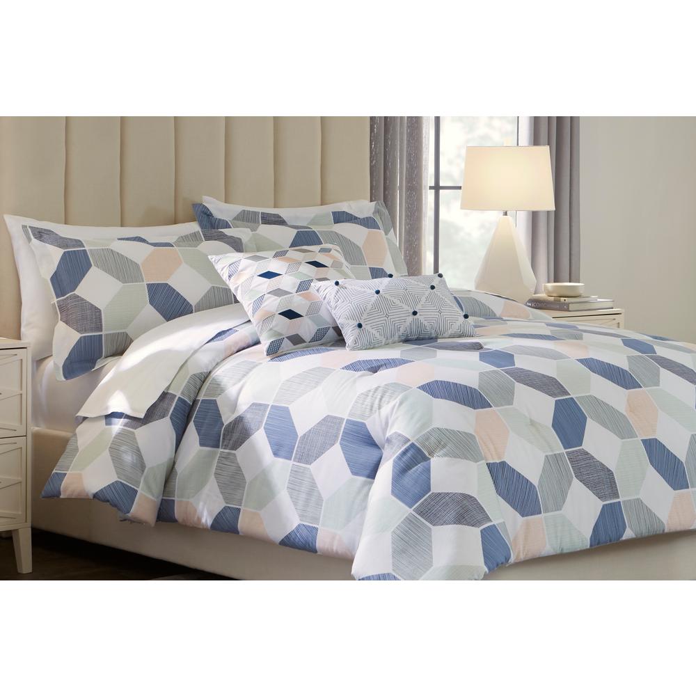 Home Decorators Collection Pratt 5 Piece Reversible Geometric King