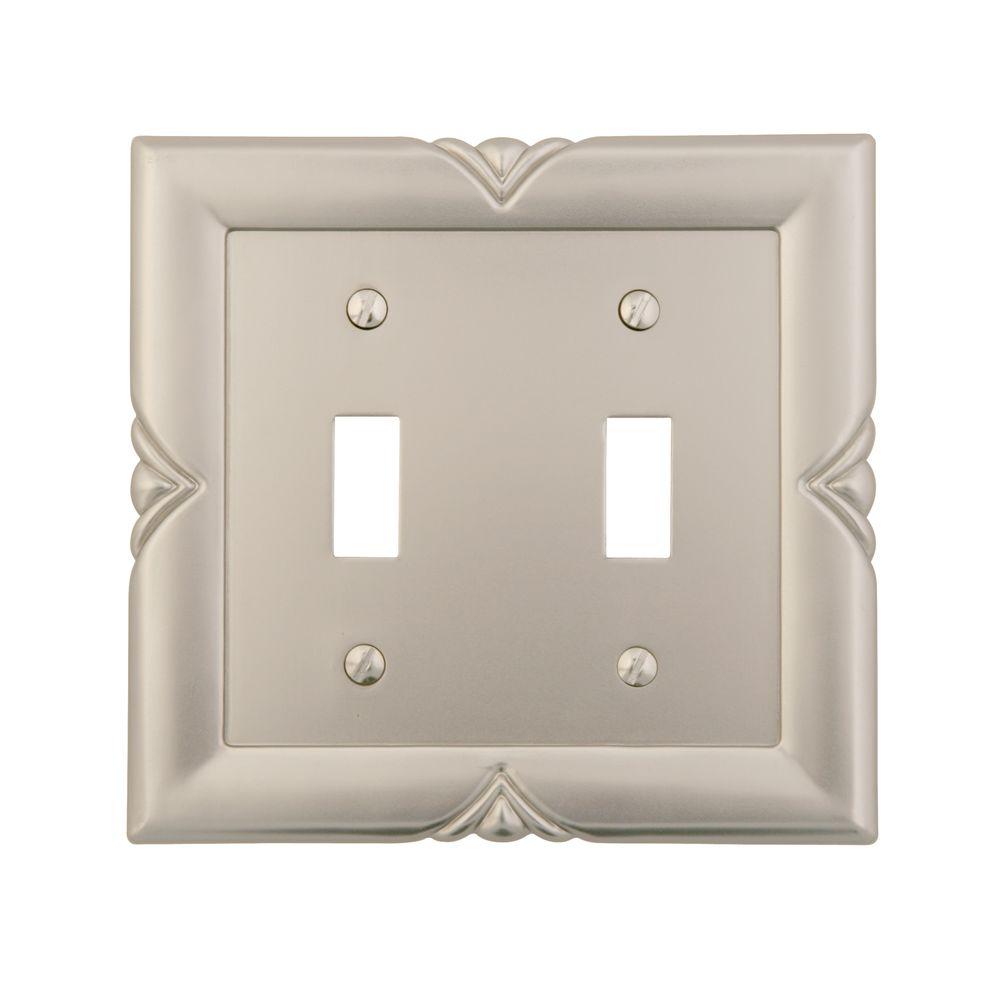 Satin Nickel Amerelle Toggle Switch Plates 87ttn 64 1000 