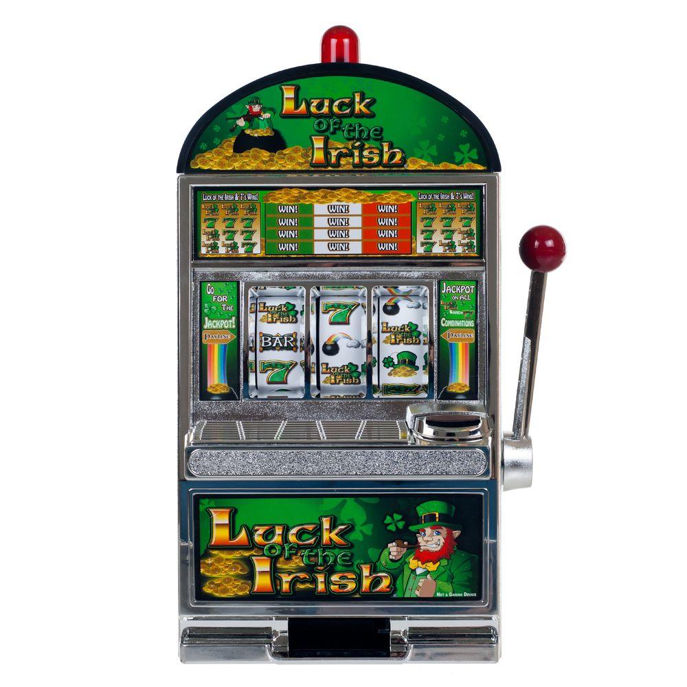 Slot machine coin bank