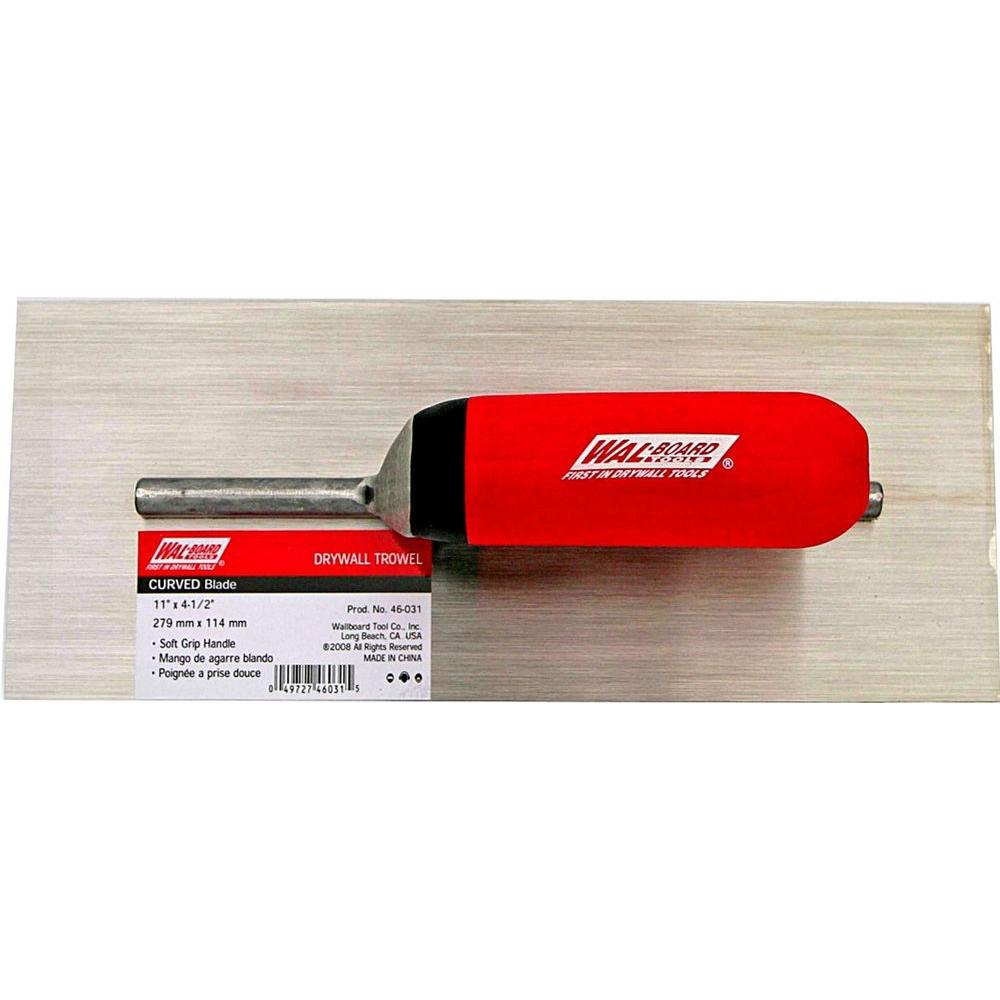 Wal-Board Tools 4.5 inch x 11 inch Curved Drywall Trowel by Wal-Board Tools