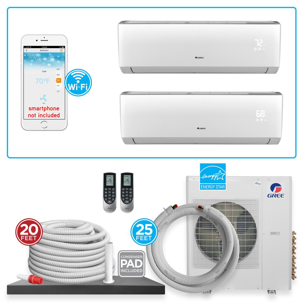 GREE Multi-21 Zone 18,000 BTU 1.5 Ton Ductless Mini Split Air