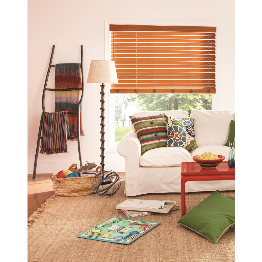 Corded Custom Faux Wood Blinds Blinds The Home Depot