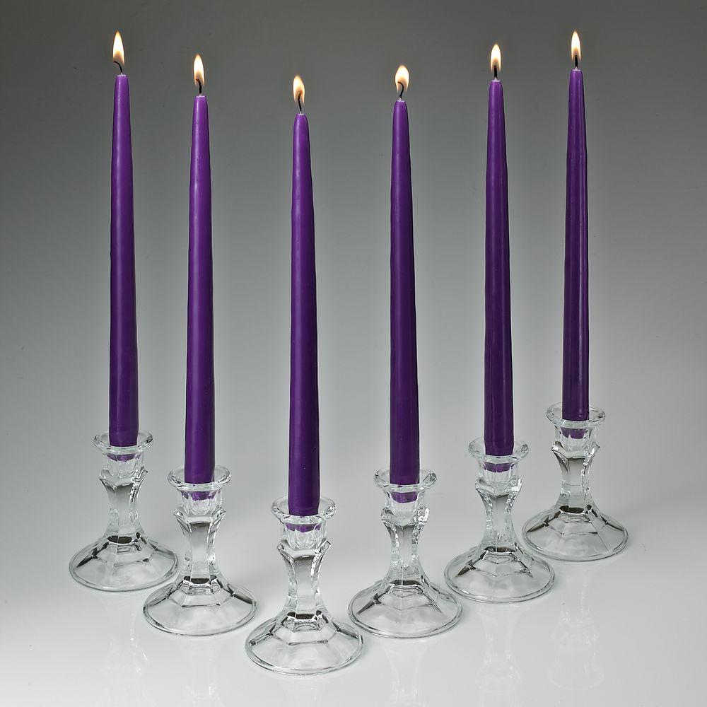 Light In The Dark 12 in. Tall 3/4 in. Thick Elegant Purple Unscented